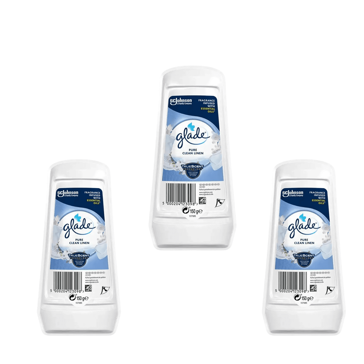 Glade Solid Gel Air Freshener  3 Pack  bottles (35 oz) Clean Linen Scent