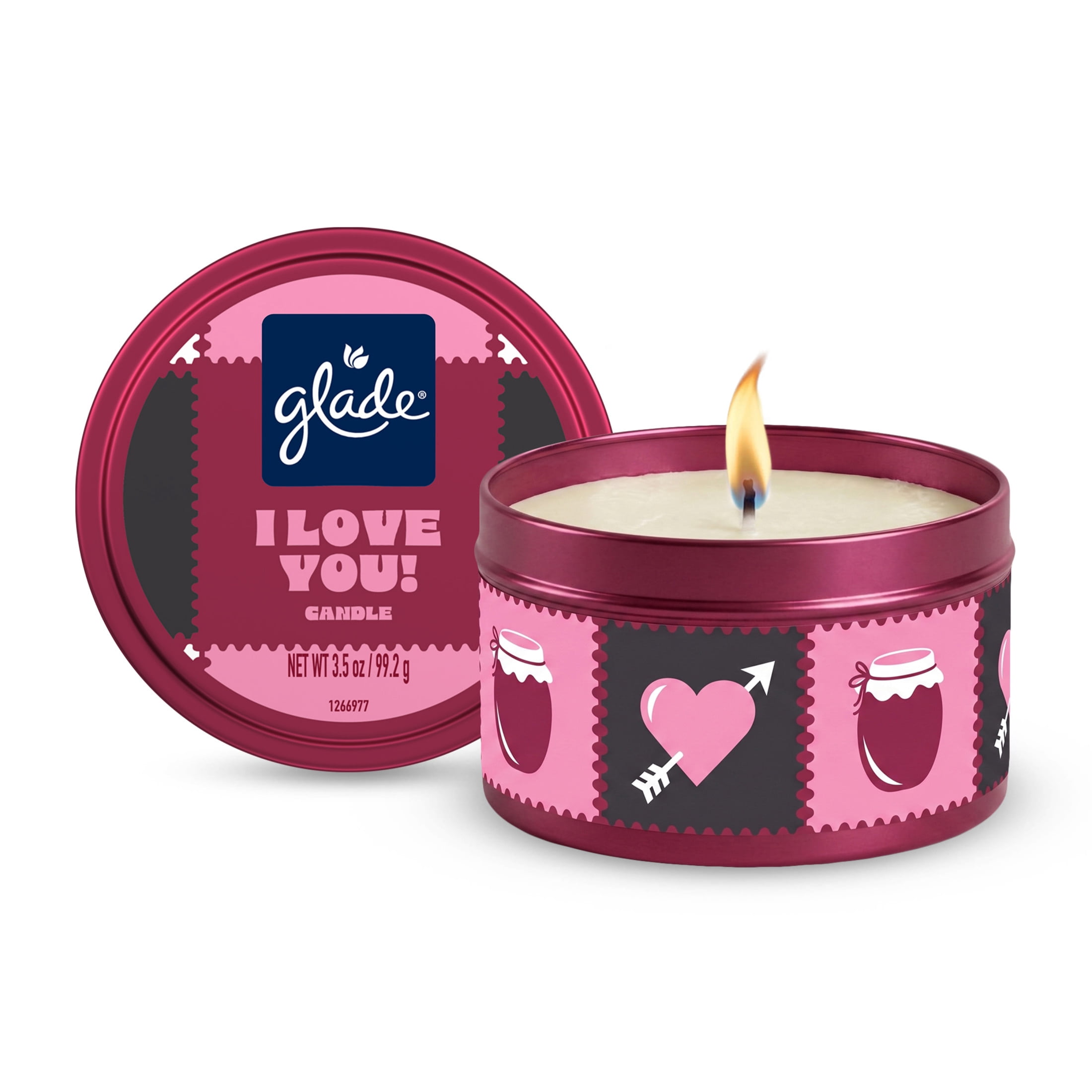 Glade Tin Candle ‘I Love You’ Honey & Choc