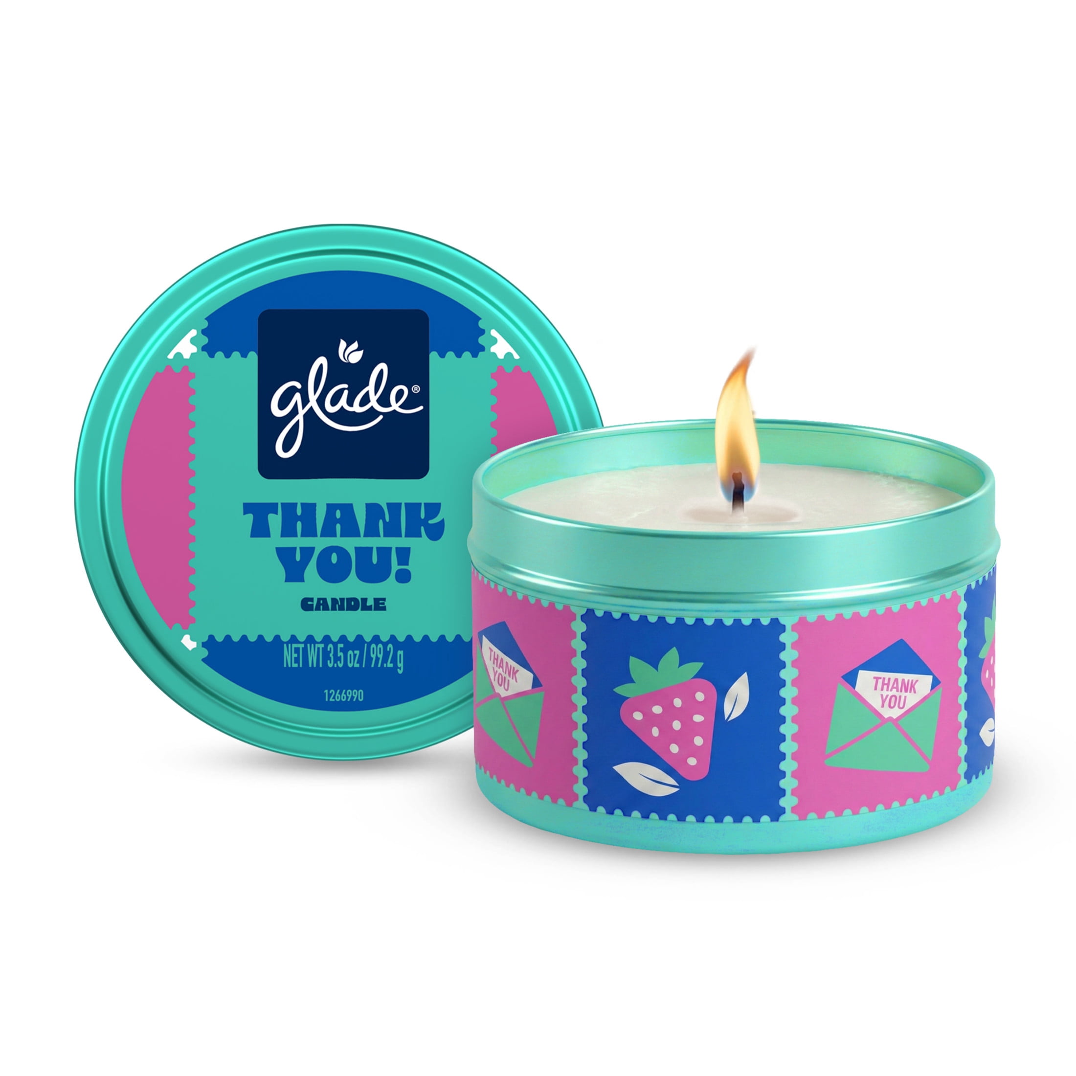 Glade Tin Candle ‘Thank You’ Rose Bloom