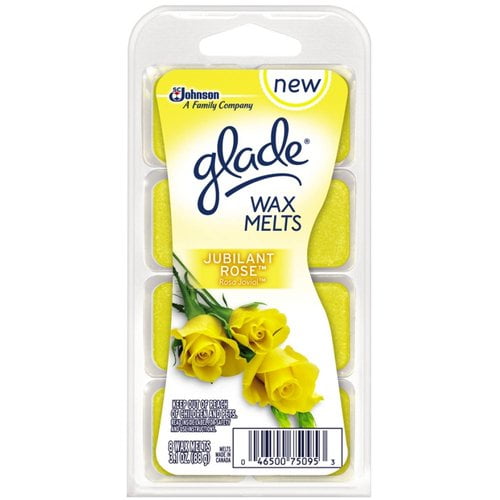 Glade Wax Melts, Jubilant Rose, 3.1 Oz. (Pack of 8)