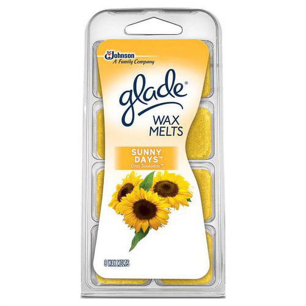 Glade Wax Melts, Sunny Days, 3.1 Oz. (Pack of 8)