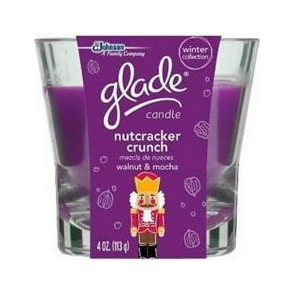 Glade Winter Collection 4 oz Candle Nutcracker Crunch