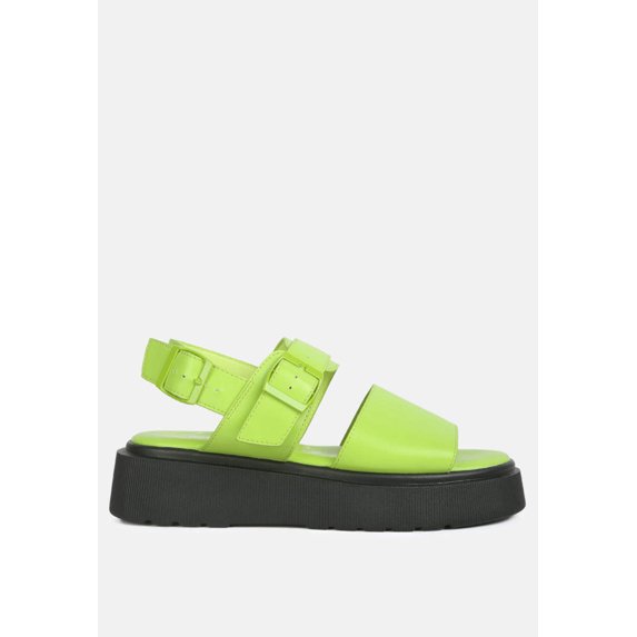 Gladen Pin Buckle Platform Sandals