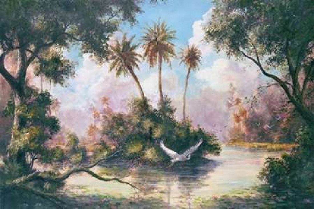Glades Hammock Canvas Art - Art Fronckowiak (12 x 18)