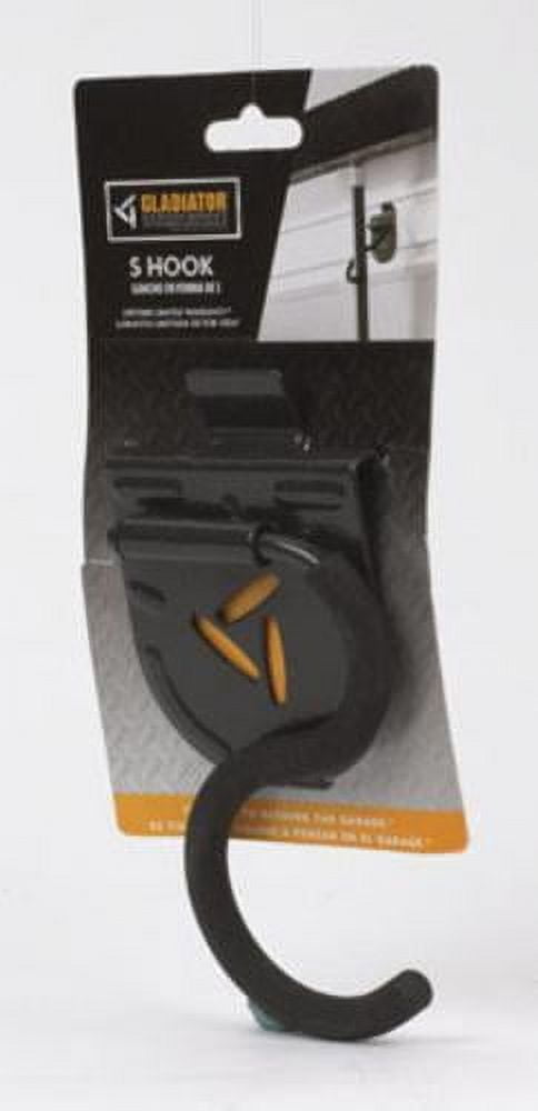 Black Powder-Coated Metal S Hook for Garage Organization