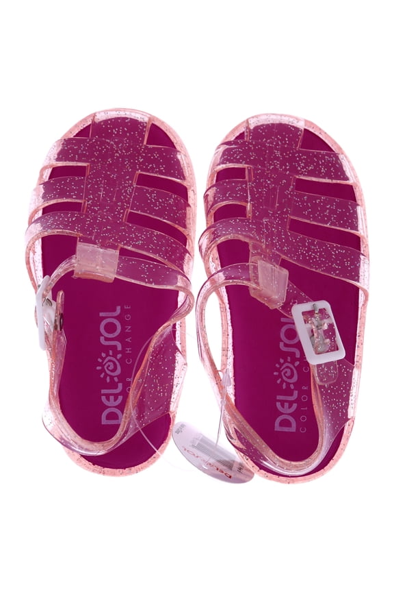Gladiator Girl Jellies Sandal - 6 Pink by DelSol for Kids - 1 Pair Sandals