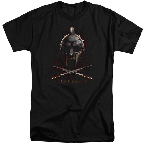 Gladiator Helmet Adult Tall T-Shirt Black