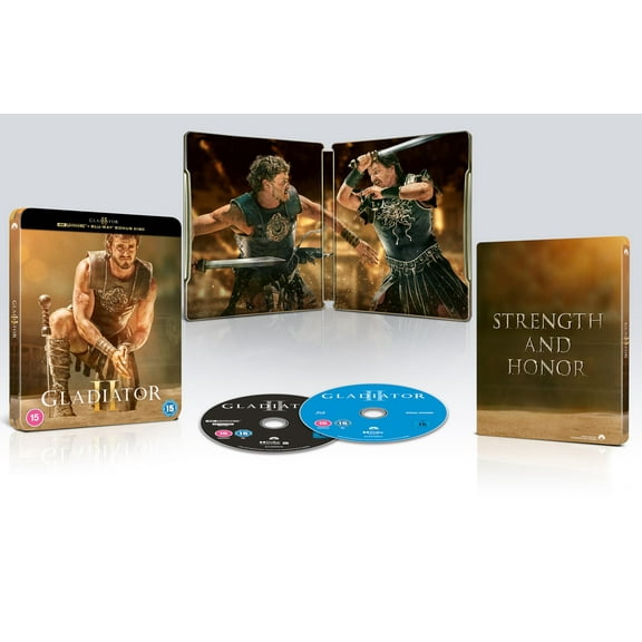Gladiator II SteelBook Limited Edition Alternate Cover 4K Ultra HD + Blu-ray Region Free