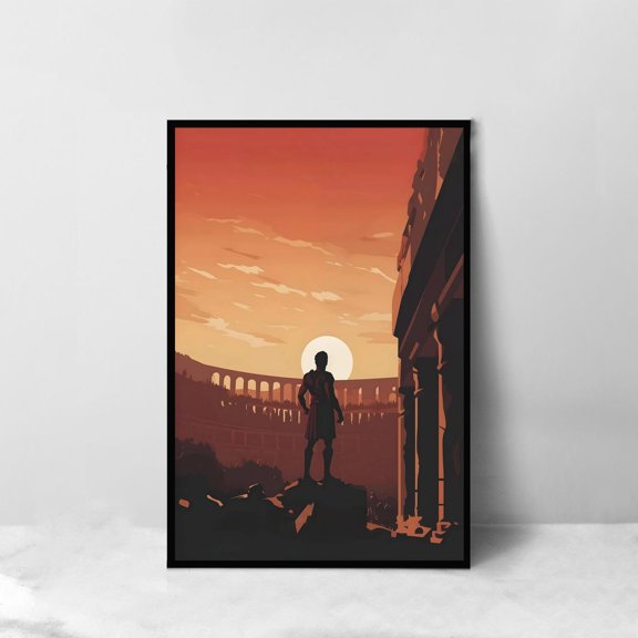 Gladiator Movie Art Print Room Decoration Art For Gift, Unframed Canvas