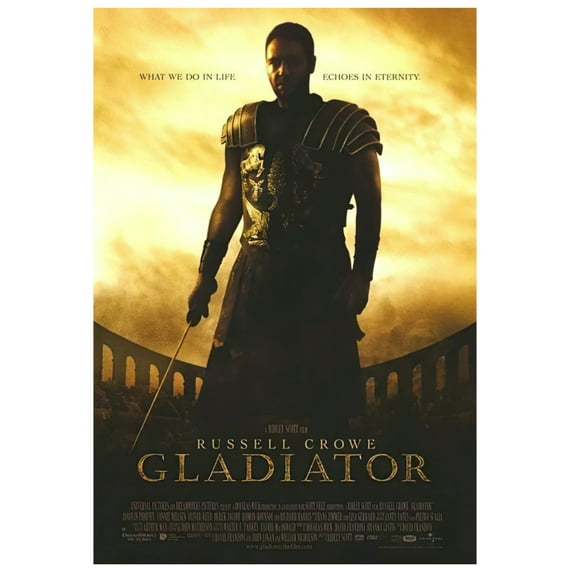 Gladiator Movie Poster 24Inx36In Poster Entertainment Decor Art Poster 24x36 Unframed, Age: Adults, Rectangle Best Posters