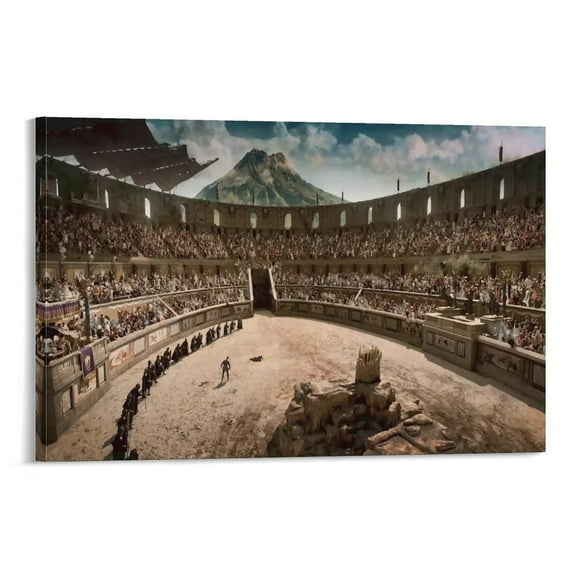 Gladiator Movie Poster (4) Poster Decorative Painting Canvas Wall Art Living Room Posters Bedroom Painting 12x18inch(30x45cm)