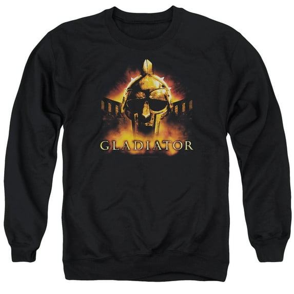 Gladiator My Name Is Adult Crewneck Sweatshirt Black