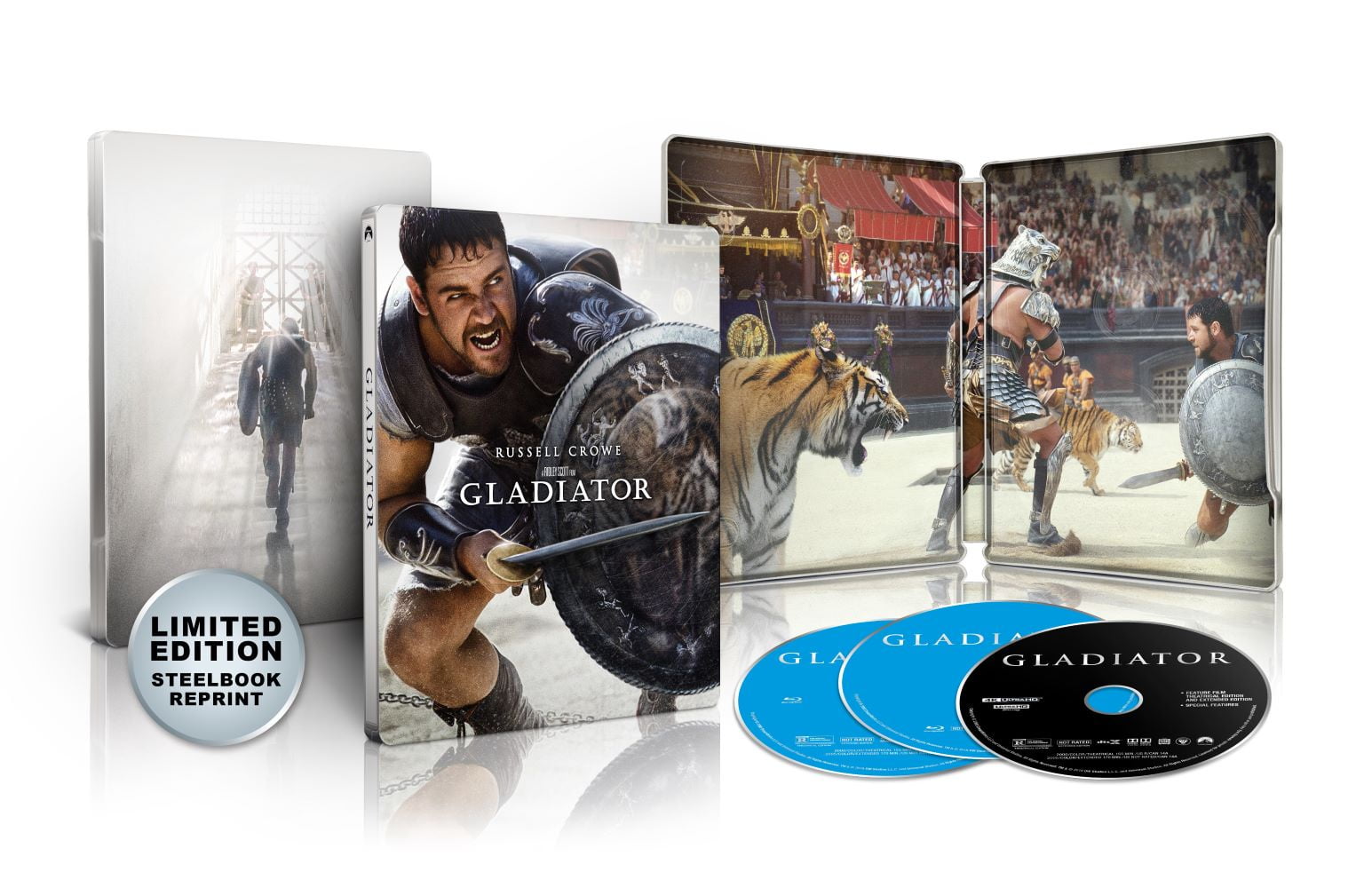 Gladiator (Steelbook) (Walmart Exclusive) (4K Ultra HD + Blu-ray + Digital Copy)