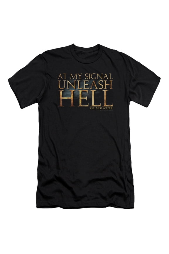 Gladiator Unleash Hell Adult 30/1 T-Shirt Black