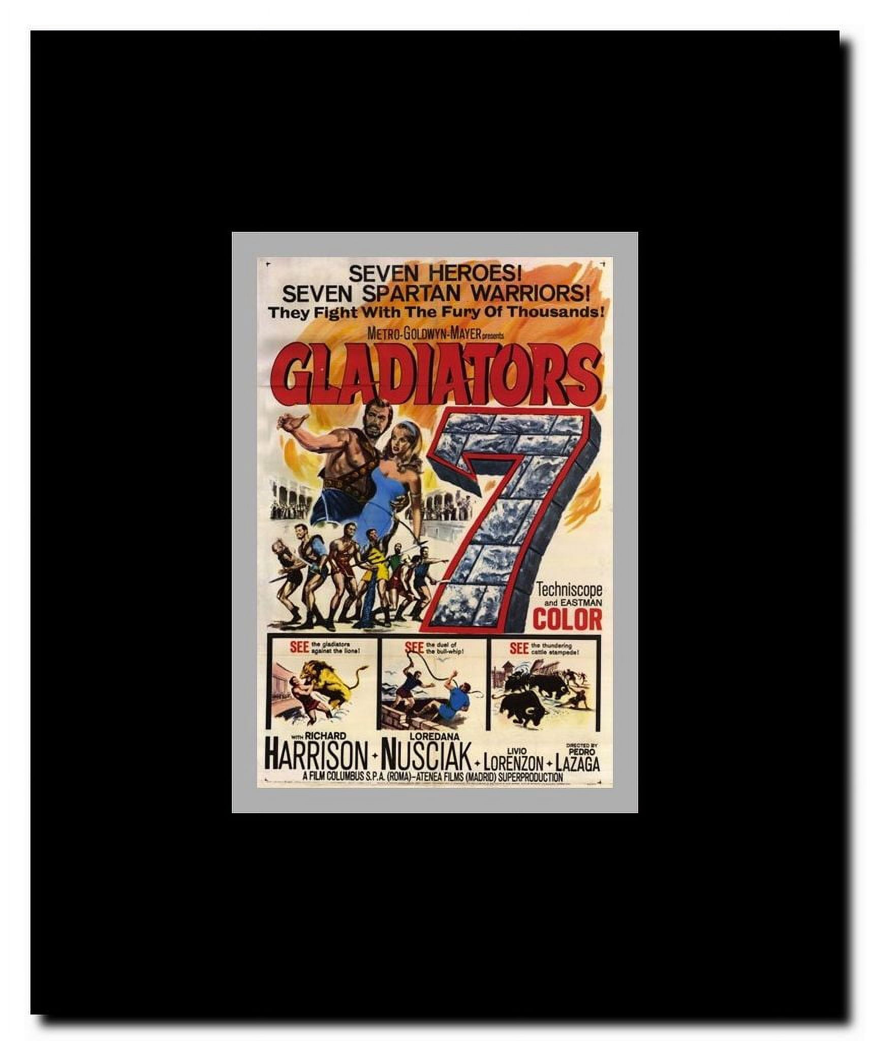 Gladiators 7 Framed Movie Poster