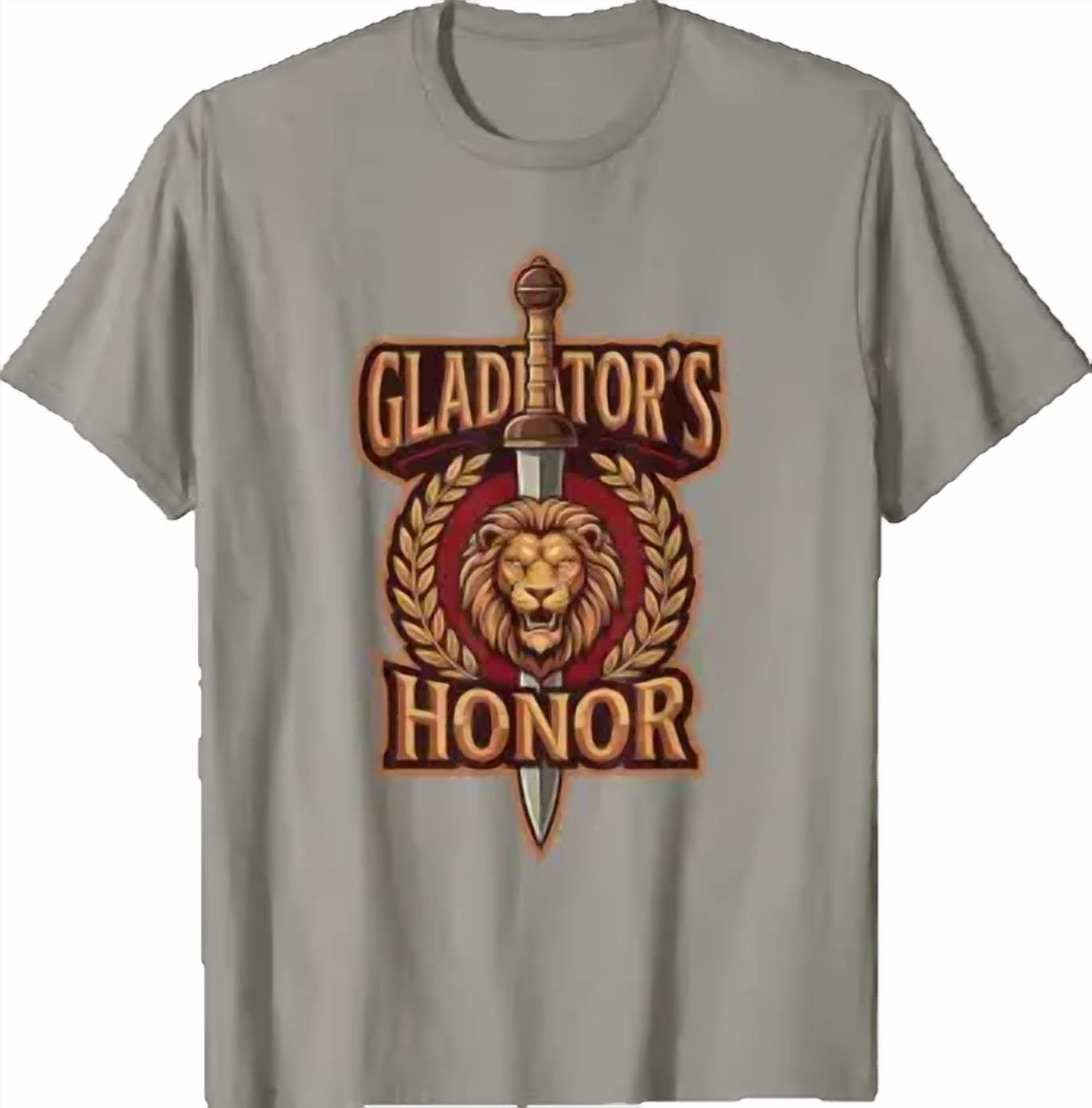 Glater Rome Gladiators Honor Roman Gladius Sword Lion Ancient Rome SPQR T-Shirt ...