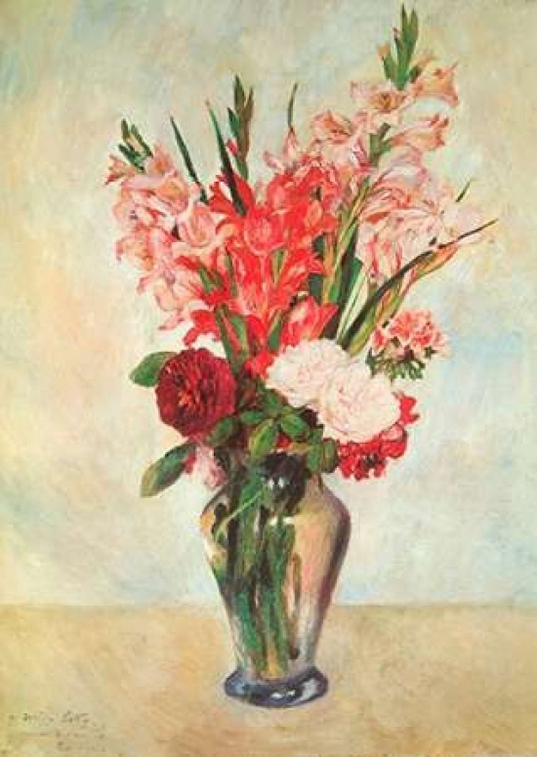 Gladiolas Canvas Art - Pierre-Auguste Renoir (20 x 28)