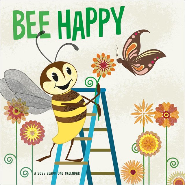 Gladstone Media, Bee Happy 2025 Mini Wall Calendar - Walmart.com