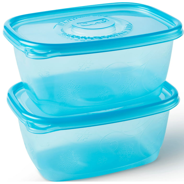 Glad FreezerWare™ Containers with Lids - 2 pk - Blue, 64 oz - Jay C Food  Stores
