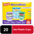 thumbnail image 1 of GladWare MatchWare Containers Value Pack Round Rectangle Square 20ct, 1 of 6
