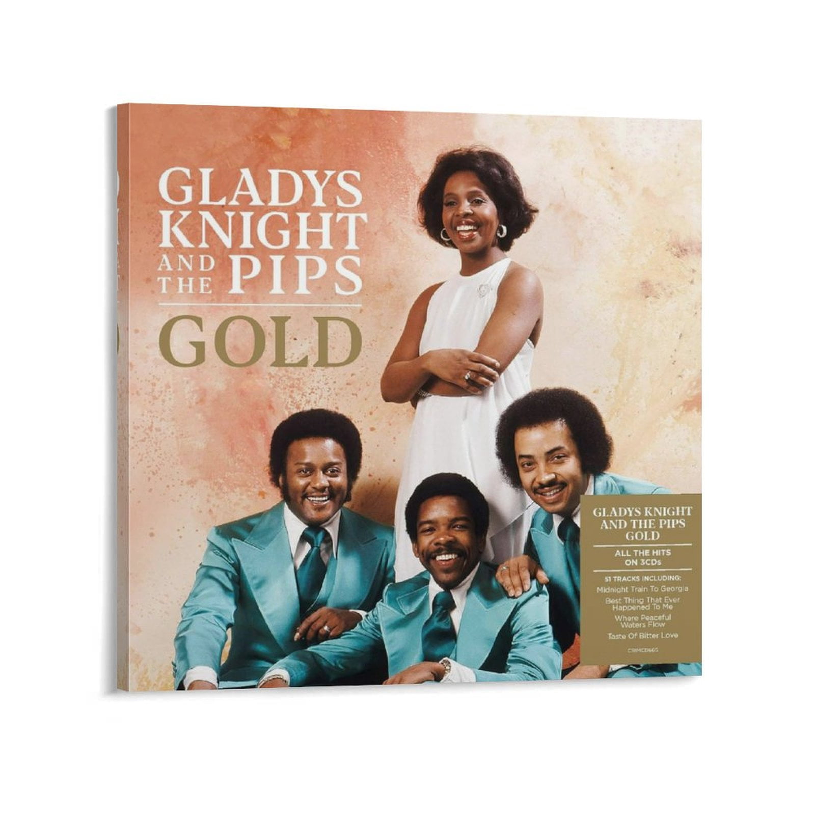 Gladys Knight & The Pips Poster 3 Painting On Canvas Wall Art Poster ...