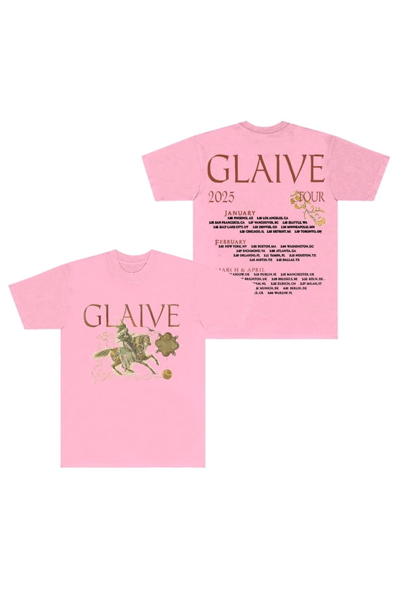 Glaive 2025 Tour Merch T-shirt Cosplay unisex fashion trend round neck top short sleeved T-shirt