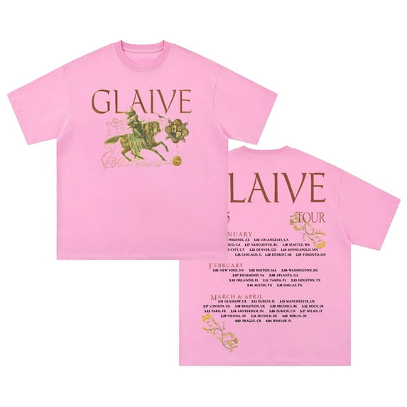 Glaive Merch 2025 Tour T-shirt Crewneck Short Sleeve Cotton Tee Women Men Streetwear Tops
