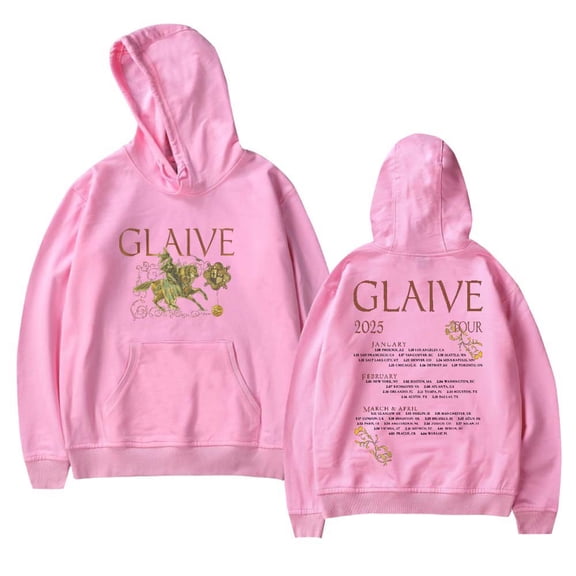 Glaive World Tour 2025 Merch Hoodies Women Men Casual Long Sleeve Sweatshirt Clothes
