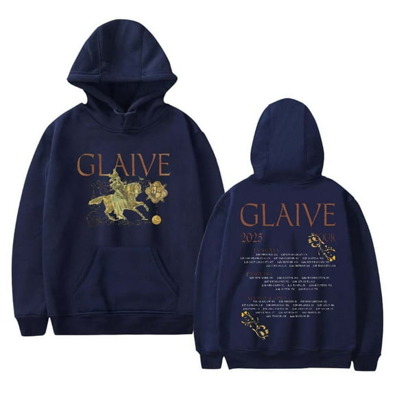Glaive World Tour 2025 Merch Hoodies Women Men Casual Long Sleeve Sweatshirt Clothes