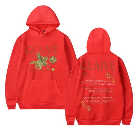 Glaive World Tour 2025 Merch Hoodies Women Men Casual Long Sleeve Sweatshirt Clothes
