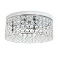 thumbnail image 1 of Glam 2 Light 12 Inch Round Flush Mount, Chrome, 1 of 1