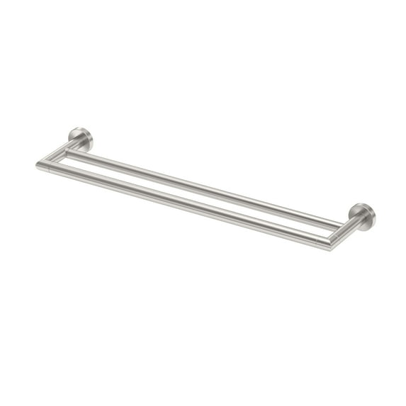 Gatco 4644 Glam 24" Double Towel Bar, Satin Nickel