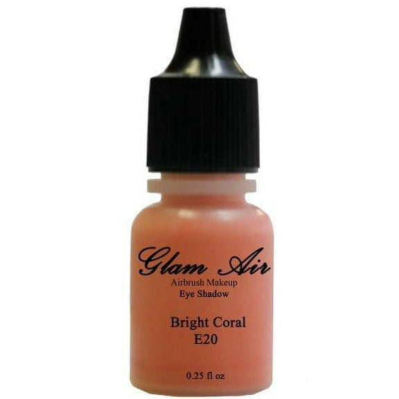 Glam Air Airbrushsh Eye Shadow s Water-based 0.25 Fl. Oz. Bottles of Eyeshadow( Choose Your s From Menu) (E20- GRIGHT CORAL)