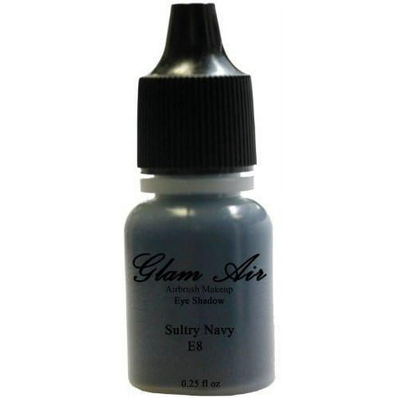 Glam Air Airbrushsh Eye Shadow s Water-based 0.25 Fl. Oz. Bottles of Eyeshadow( Choose Your s From Menu) (E8- SULTRY NAVY)