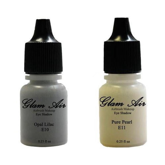 Glam Air Set of Two Water-Based Eyeshadow S-E10 Opal Lilac & E11 Pure Pearl Airbrush - Eyeshadow Opal lilac & Pure Pearl - 0.25 Fl. Oz.