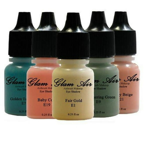 Glam Air The Spring Collection Makeup E1,E7,E9,E19,E21 Water-Based Formula Last Over 18 Hours - 5 Shades