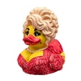 thumbnail image 1 of Glam Country Star Rubber Duck, Collectible Bath Duck with Big Blonde Wig & Red Dress, Novelty Desktop Ornament, Fun Gift for Dolly Fans, 1 of 6