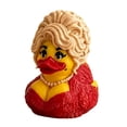thumbnail image 1 of Glam Country Star Rubber Duck, Collectible Bath Duck with Big Blonde Wig & Red Dress, Novelty Desktop Ornament, Fun Gift for Dolly Fans, 1 of 6