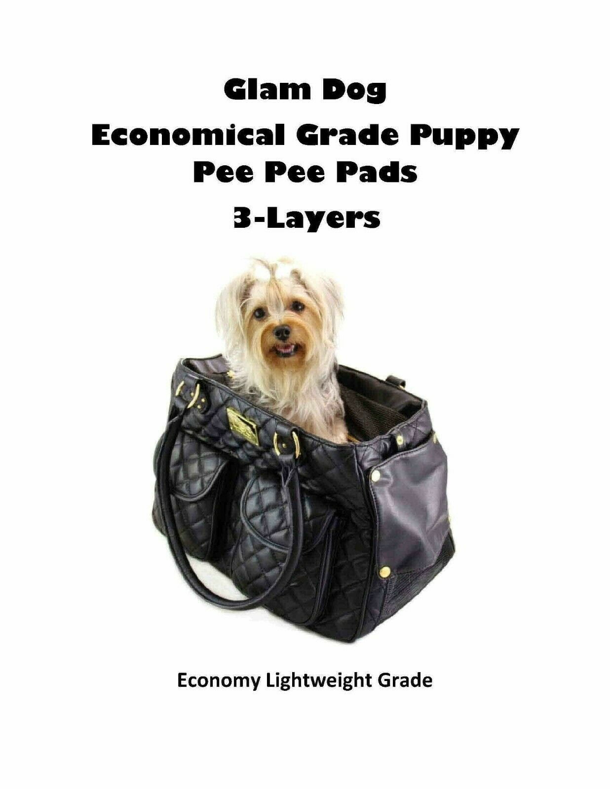 Glam Dog 17x24" Economical Lightweight Puppy Dog Pee Pee Training Pads 300 PADS