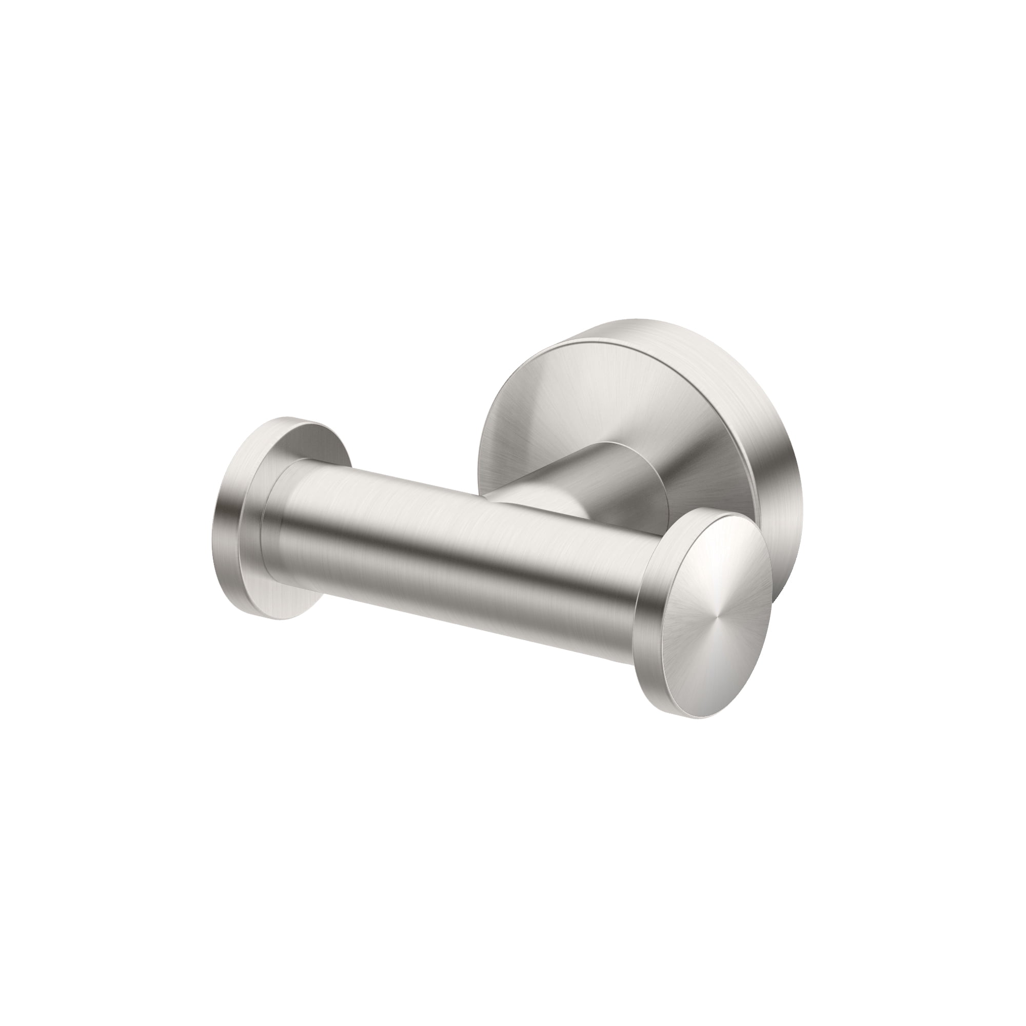 Satin Nickel Wall Mounted Double Robe Hook
