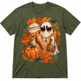 thumbnail image 1 of Glam Ghost Graphic T-Shirt, Fashion Ghost Coffee Pumpkin Design Tee, Cute Halloween Fall Shirt, 1 of 3