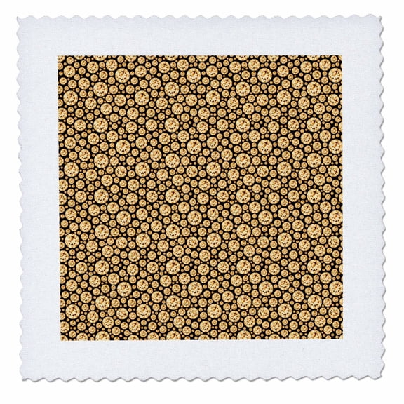 3dRose, Glam Gold Color Image Of Jewels Pattern, 16x16 inch quilt square
