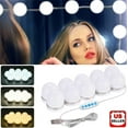 thumbnail image 1 of Glam Hobby 10Pcs LED Makeup Comestic Mirror Light Kit with Dimmable Light Bulbs, Stick on Dimmable Makeup Lights, Hollywood Vanity Makeup Mirror Light Bulb, 1 of 8