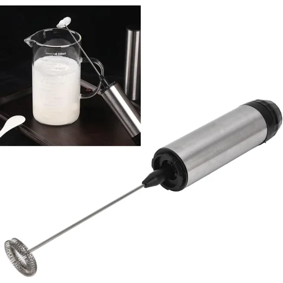 Glam Hobby Electric Milk/Coffee Frother, Battery Powered Mini Mixer Electric Handheld -Whisk Drink Blender for Coffee,Mini Foamer for Cappuccino,Lattes, Matcha, Hot Chocolate