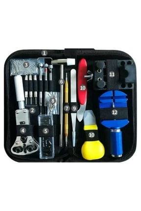Lightweight Watch Repair Tools & Kits with Carrying Case & Hammer, 147 Pieces
