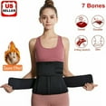 thumbnail image 1 of Glam Hobby Neoprene Sauna Waist Trainer Corset Sweat Belt for Women Weight Loss Compression Trimmer Workout Fitness, 1 of 9