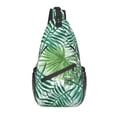 thumbnail image 1 of Glam Leaves In Neutral Ts Sling Chest Bag Customized Tropical Plants Crossbody Shoulder Backpack for Men Traveling Daypack, 1 of 7