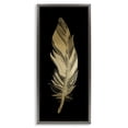 thumbnail image 1 of Stupell Industries Glam Glam Lined Feather Gray Floating Frame Canvas Art, 14 x 31, by Kim Allen, 1 of 8