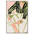 thumbnail image 1 of Glam Martini Canvas Boho Colorful Wall Art by Art Remedy, Silver Frame, 20" x 30", 1 of 7