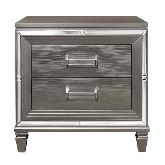 Glam Modern Nightstand | Add Style to Bedroom | Dovetail Drawers with Ball Bearing Glides | Meet Bedroom Storage Demands
